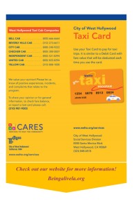 Weho Taxi Card