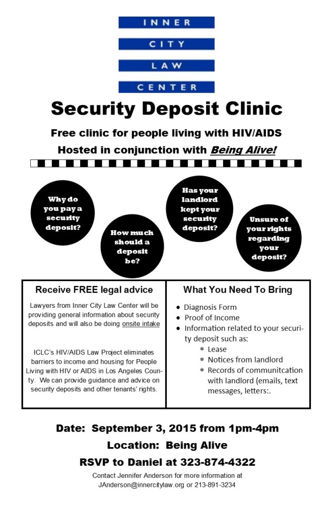 Security Deposit Clinic